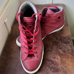CONVERSE CTAS FRESH HI BACK ALLEY BRICK/BLK/ WHT SIZE 11 Red 152658C